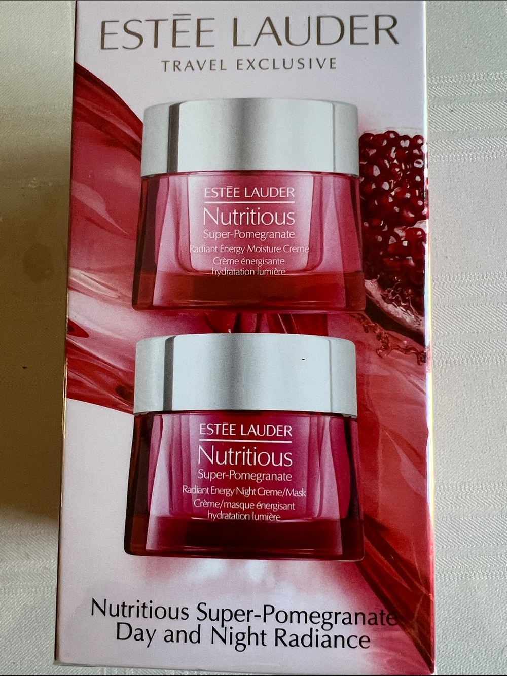 Estée Lauder Super Pomegranate Day and Night creams NWT